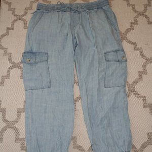Denim Utility Joggers